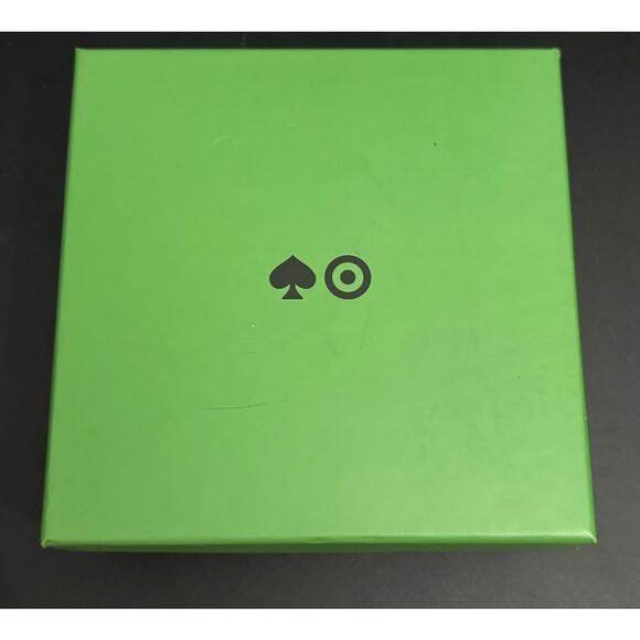 Kate Spade Green Hoop Earrings NIB Green and Gold Tone - Picture 3 of 5